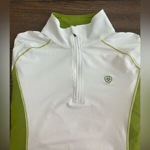 AriatTek Lime and White Performance Shirt Size M New Without Tags